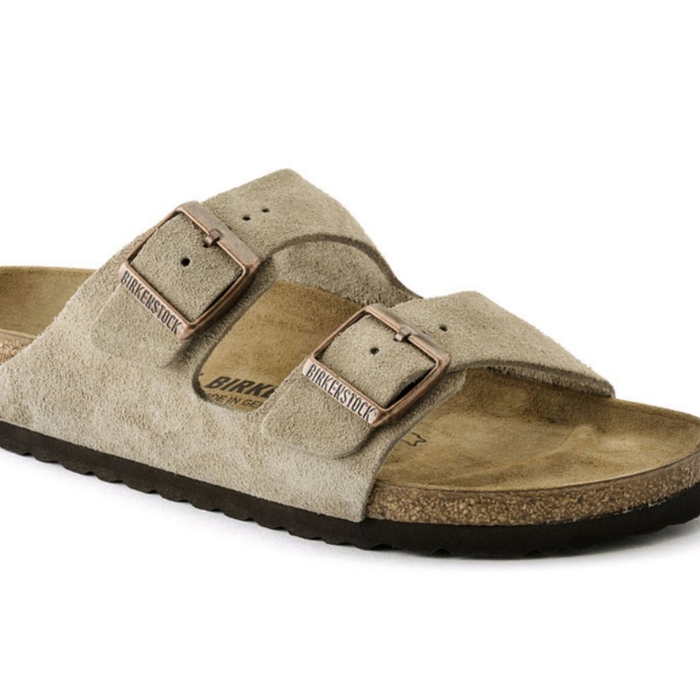 Arizona Suede Taupe Birkenstocks - NEW size 10